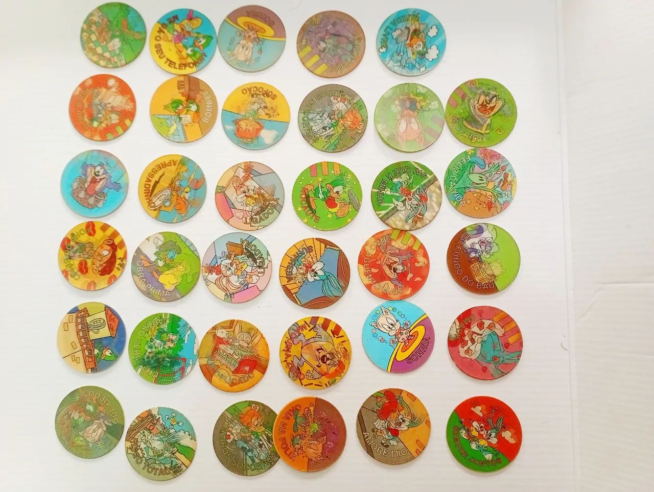 Super Lote Magic Tazos Tiny Toon Elma Chips 60 un - Foto 2