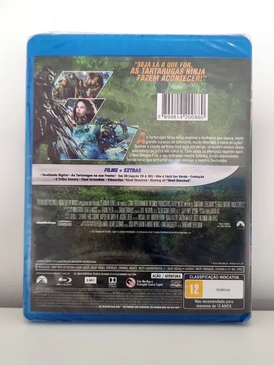 Blu-ray As Tartarugas Ninja - Megan Fox - Lacrado - Foto 2