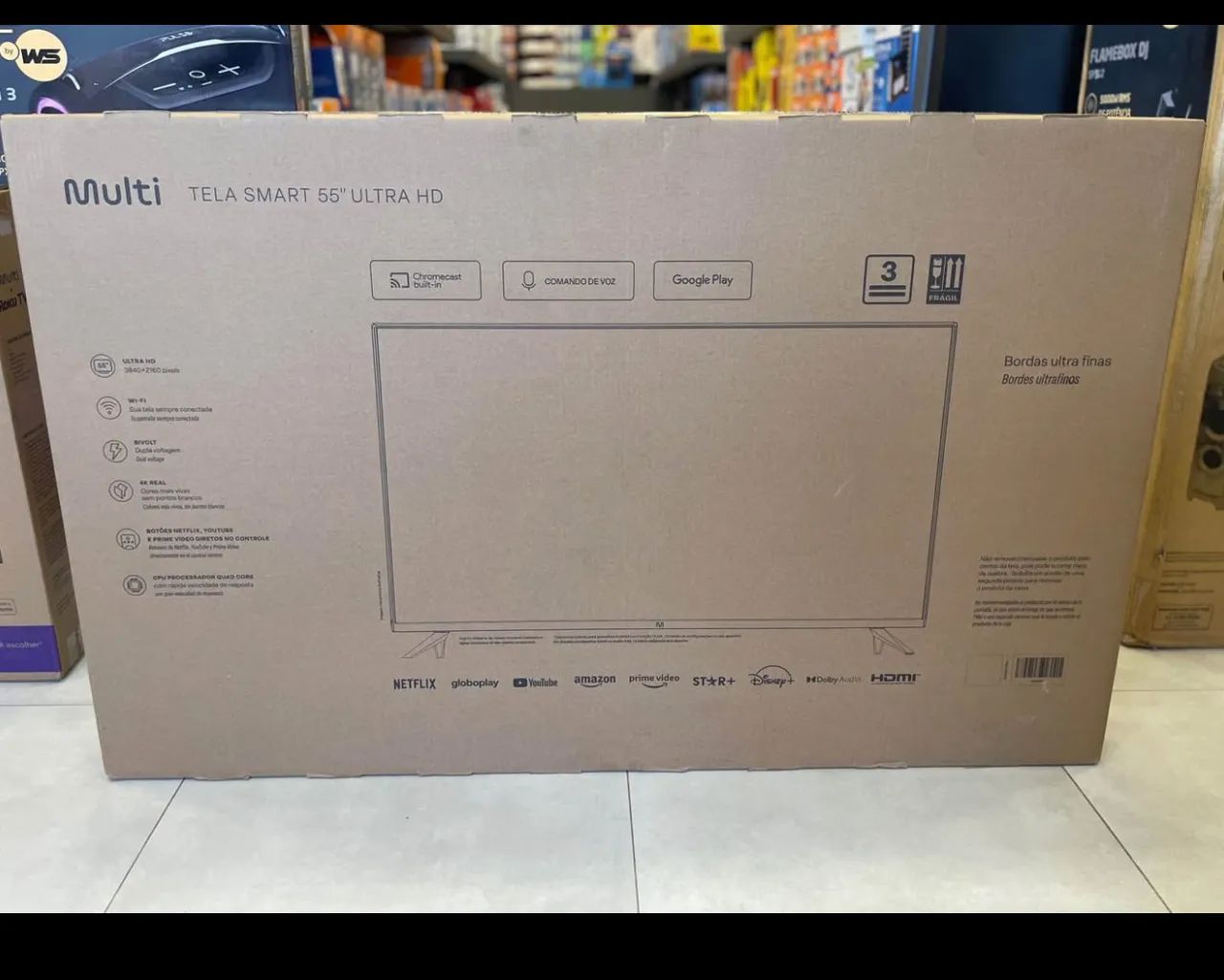 TV Smart Multilaser 55 polegadas Ultra HD