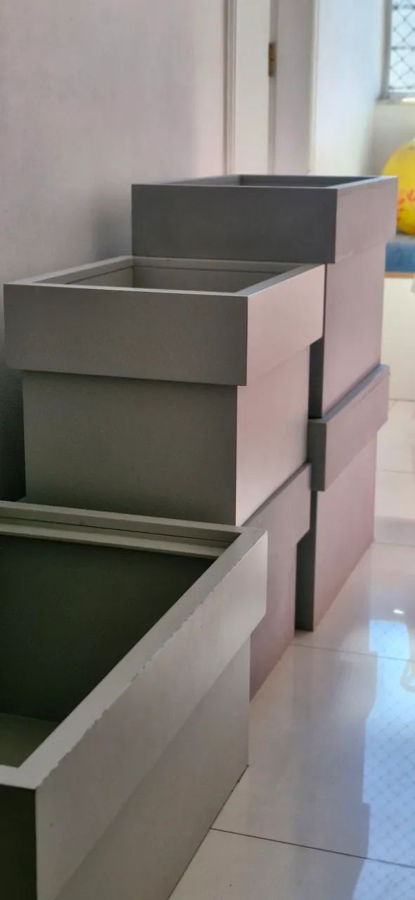 5 Caixas organizadoras madeira modulares - Foto 2