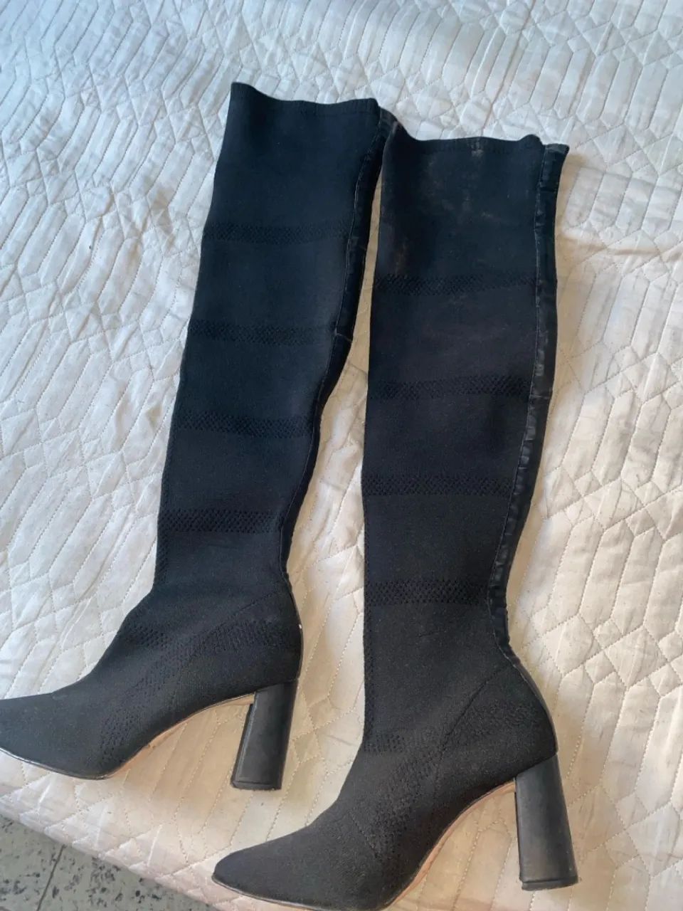 Bota Over The Knee Preta - Foto 3