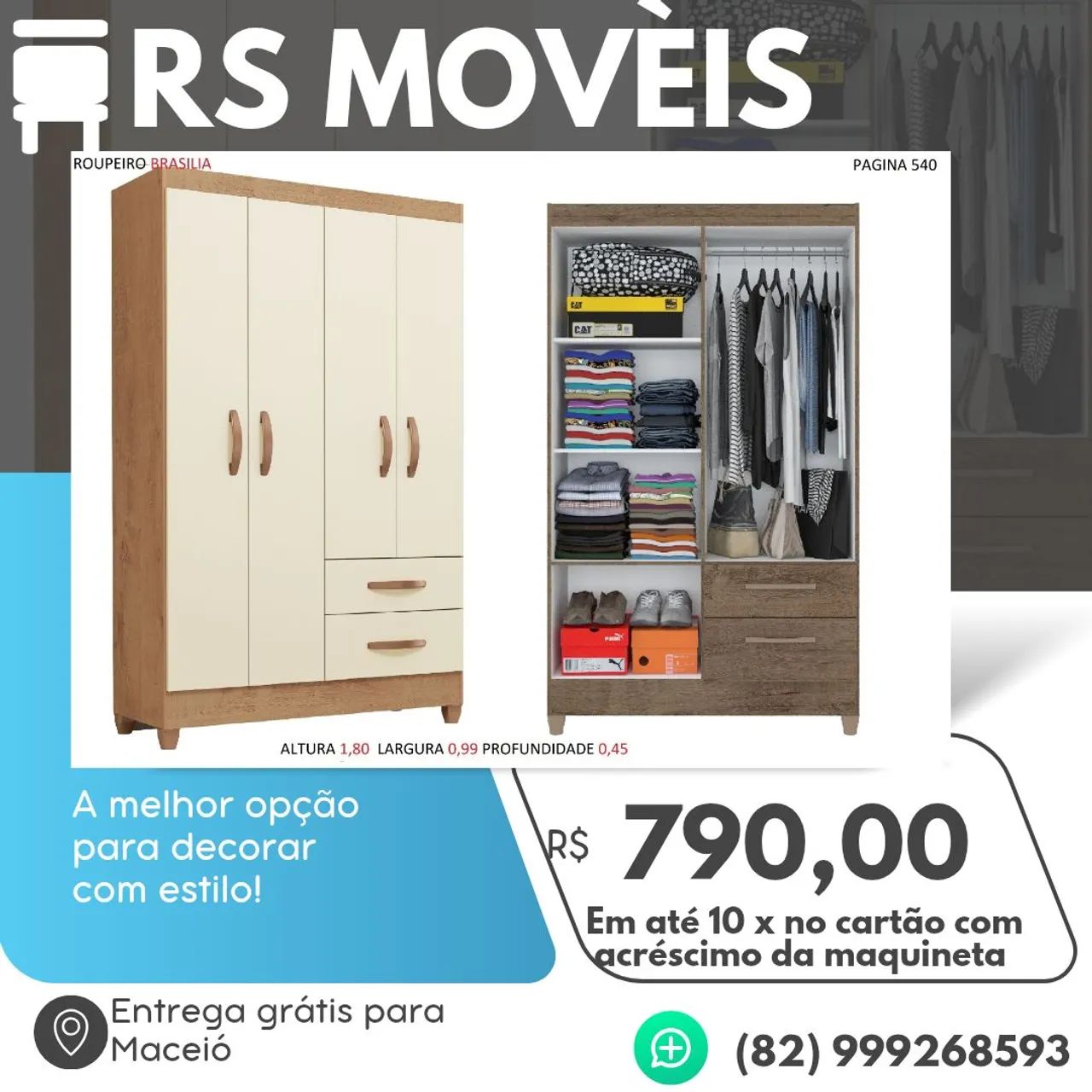 Guarda roupa de solteiro