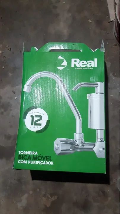 Torneira com Bica Móvel e Purificador Real