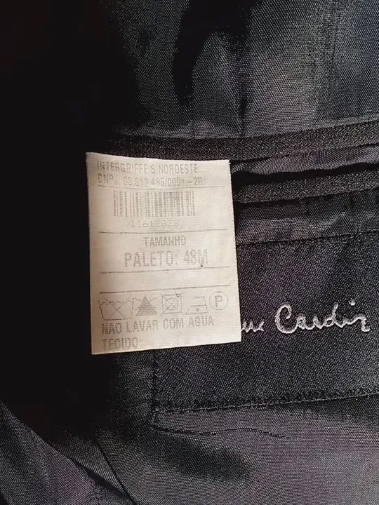 Blazer  Masculino Preto Pierre Cardin - Foto 4