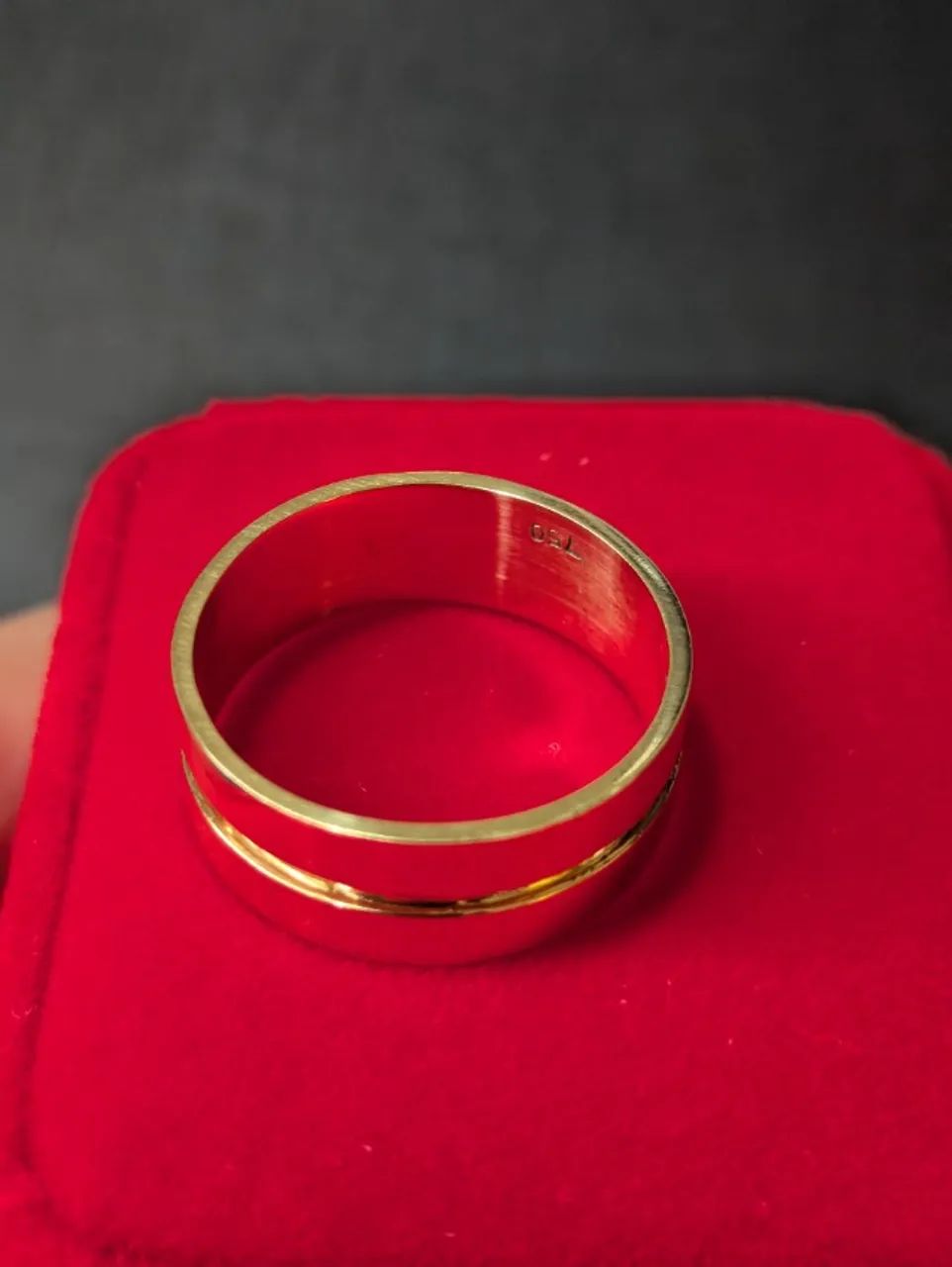Aliança de ouro 18k modelo escrava (11g) - Foto 4