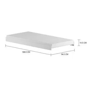 Cama Box Solteiro com 2 Gavetas e Cama Auxiliar - Tok Stok - Foto 4