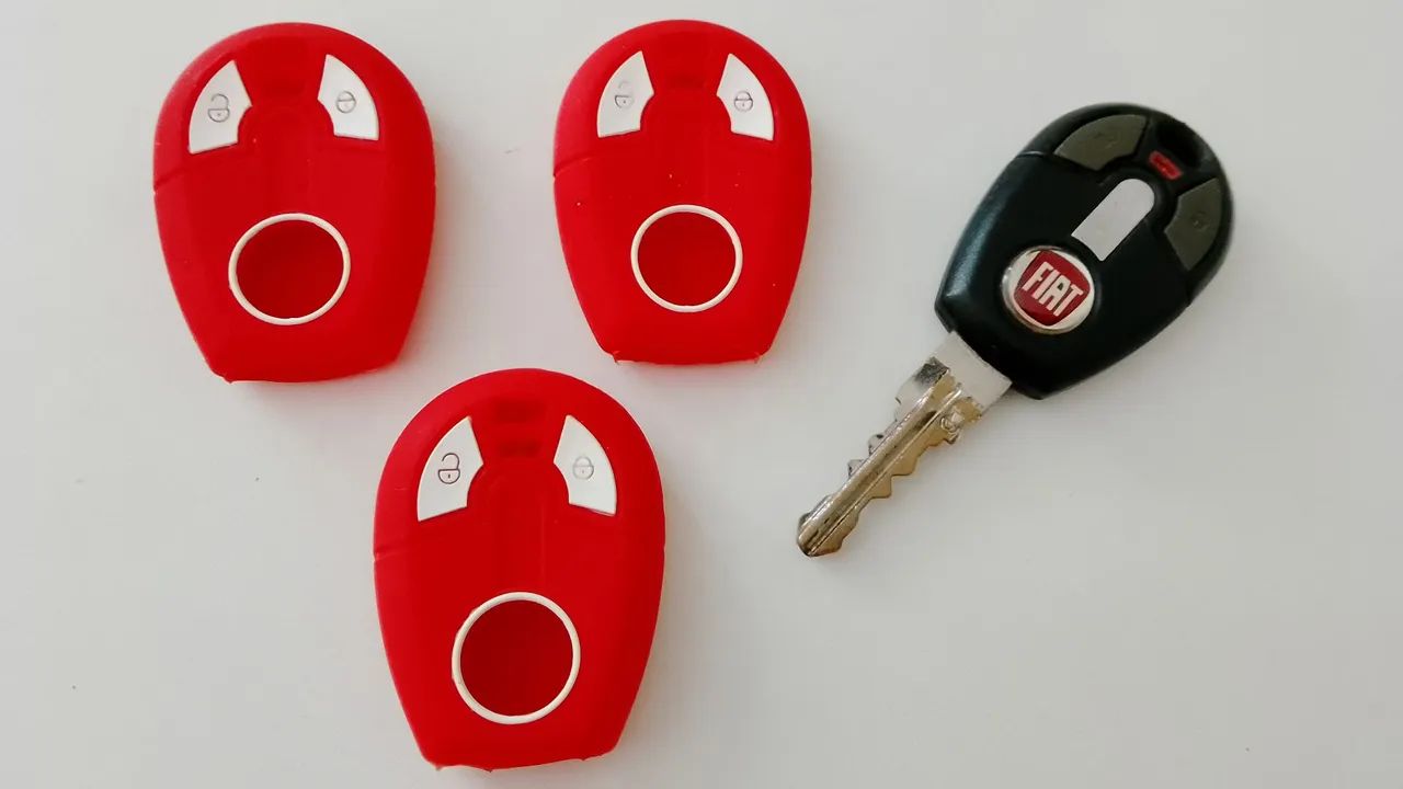 Capa de Silicone Chave Fiat
