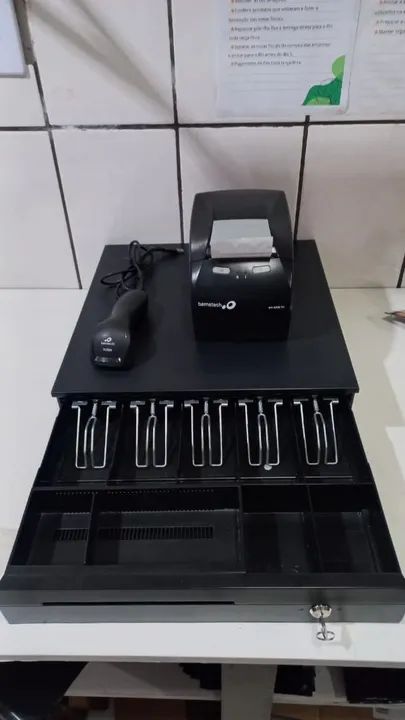 Impressora de cupom fiscal gaveta de dinheiro  leitor ótico para caixa de loja - Foto 2
