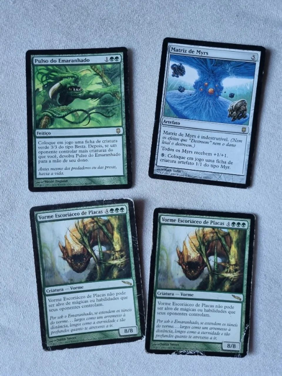 110 cartas de Magic the Gathering aleatórias e antigas - Foto 3