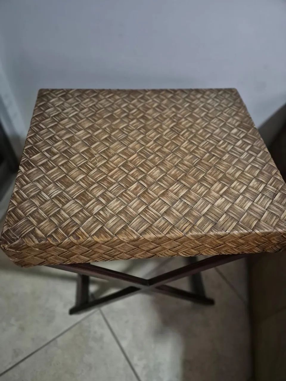 Mesa lateral rattan arte em vime - Modelo Tamara - Foto 4