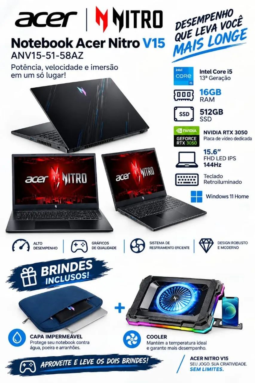 Notebook Gamer Acer Nitro