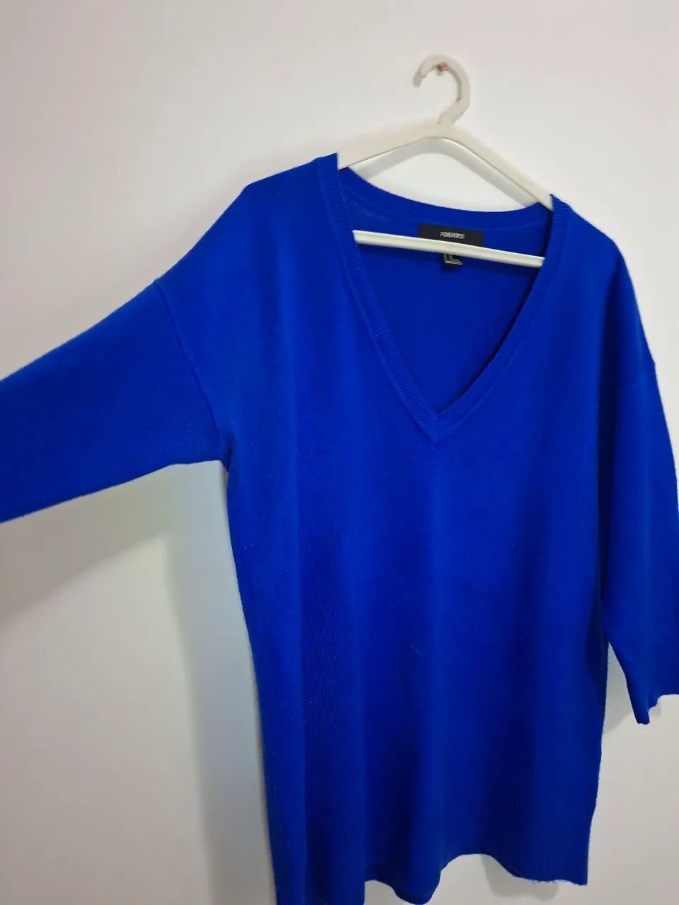 Suéter azul royal Forever 21 tamanho M - Foto 3