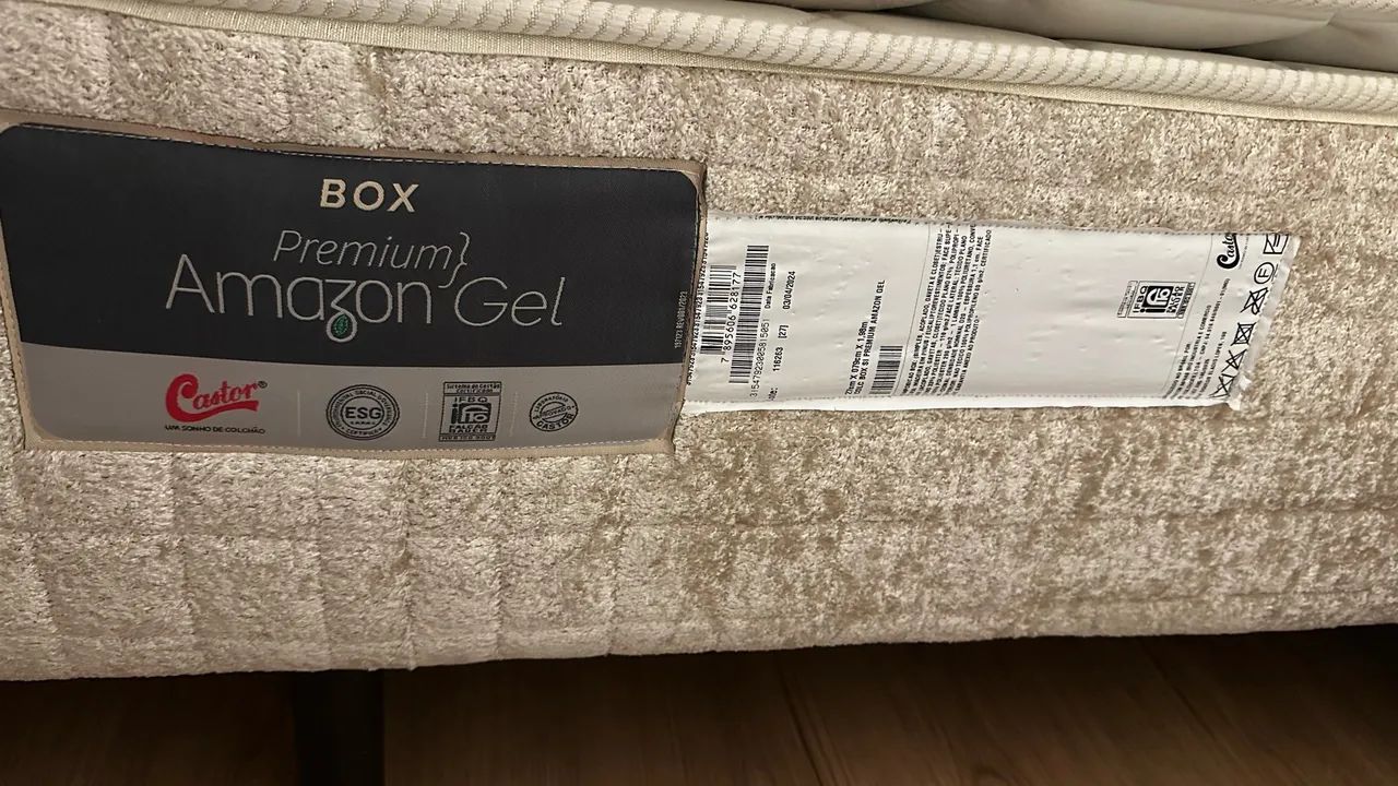 Base Box Queen Castor Premium Amazon Gel - 2 Módulos - Foto 2