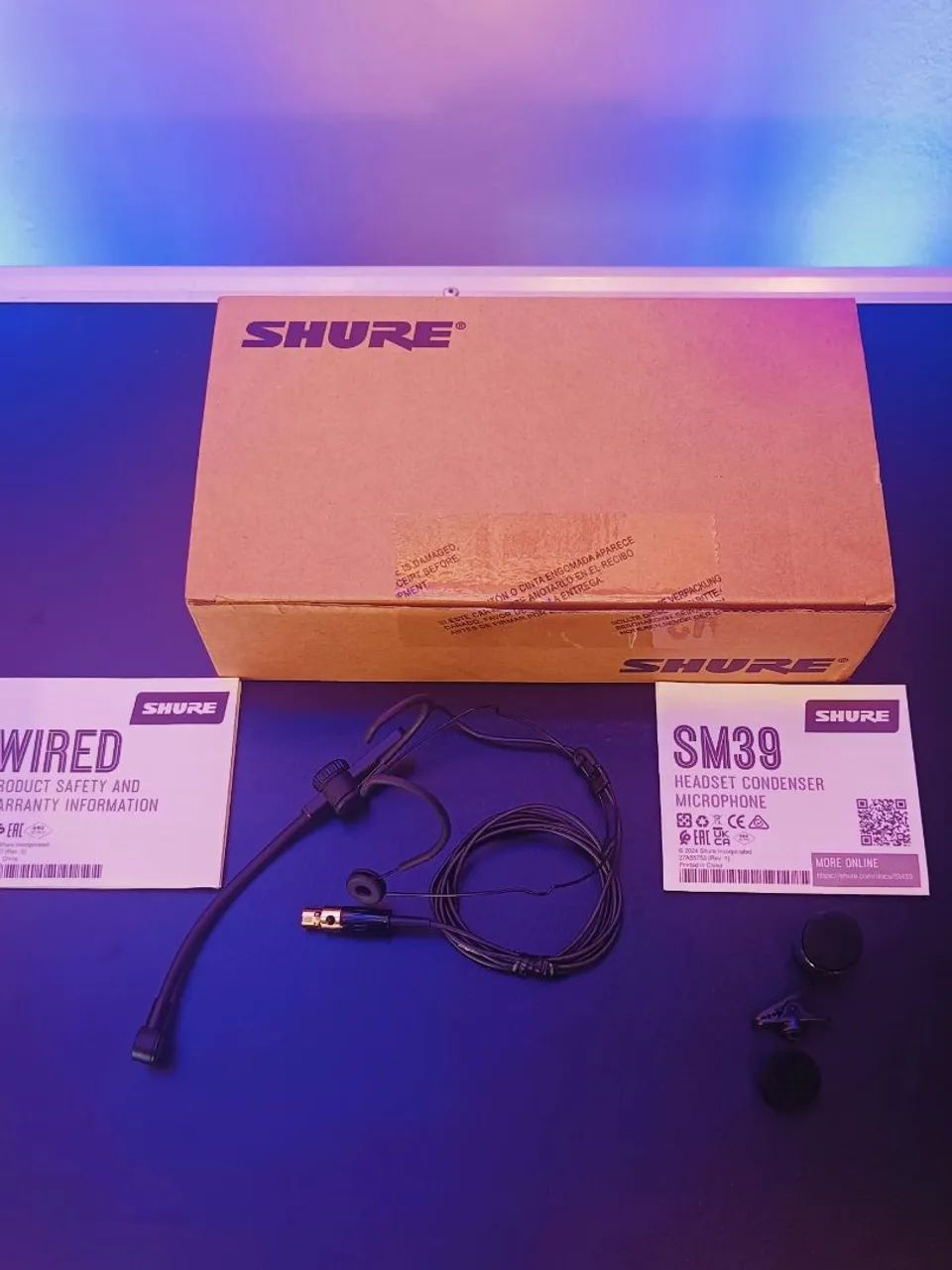 Headset Profissional SM39 SHURE Original Profissional Para Sistemas sem Fio  - Foto 3