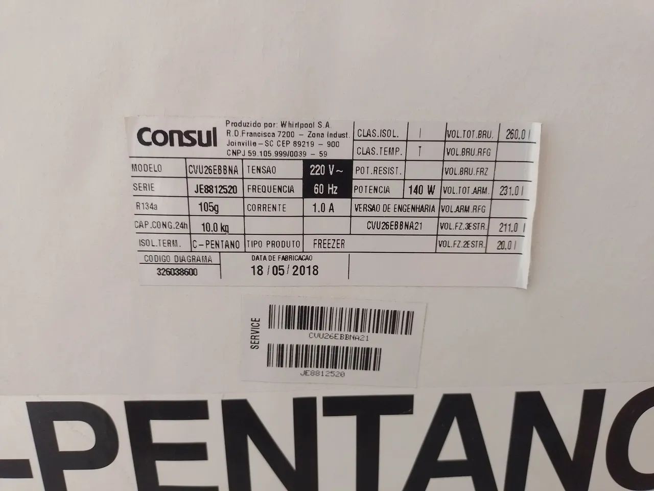 Freezer vertical Consul 260lt - Foto 3