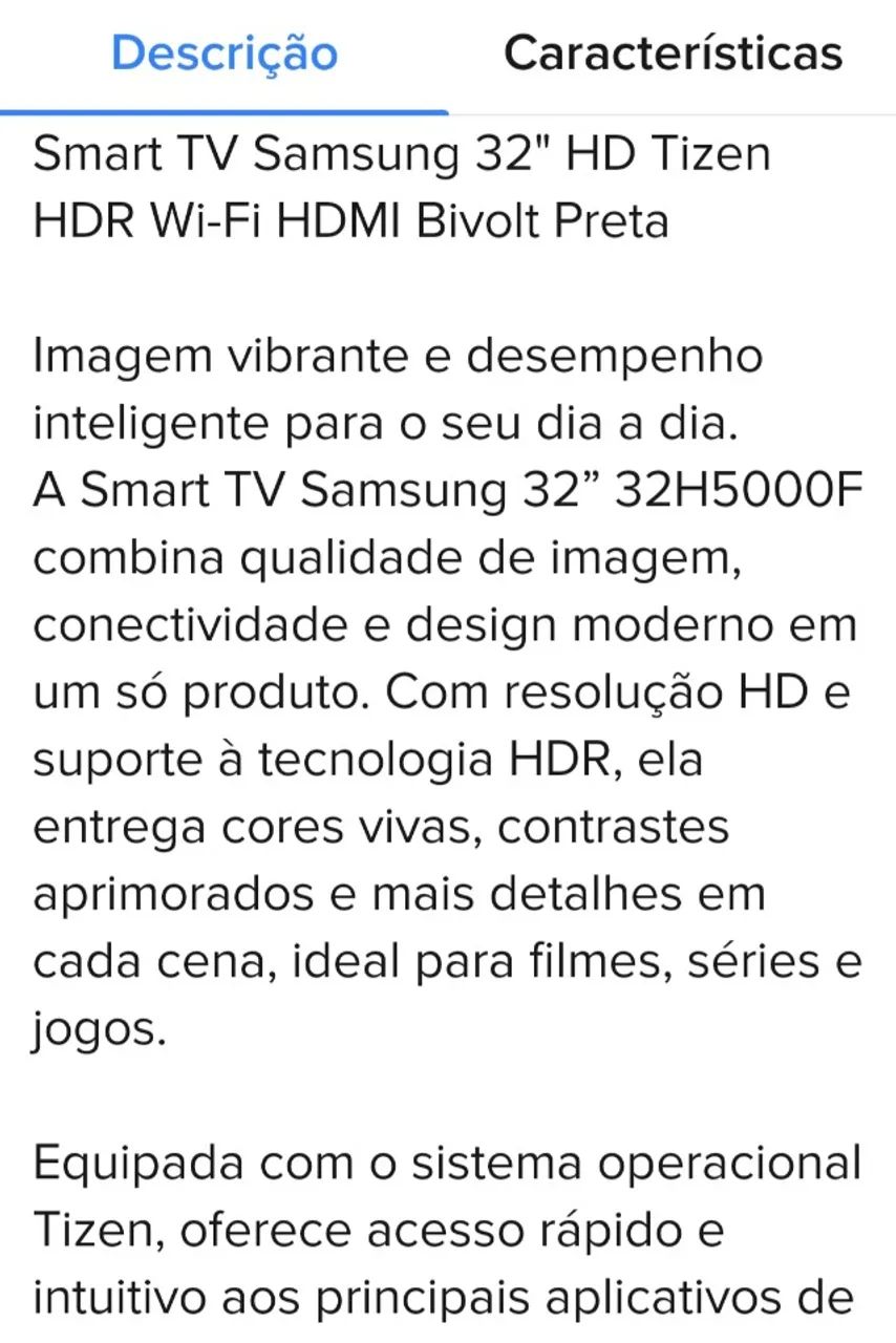 Smart TV Samsung 32" - Foto 5
