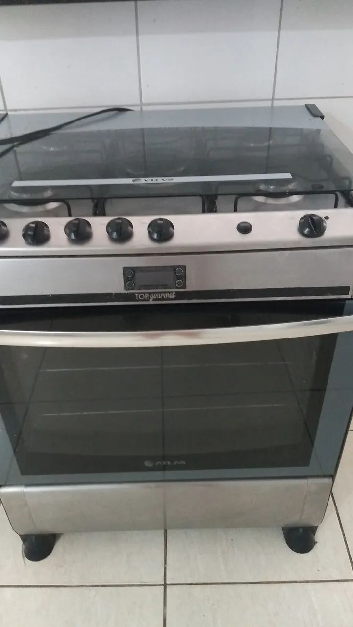 Ótimo fogão atlas 5 bocas inox funcionando perfeitamente(Guarapari) - Foto 2