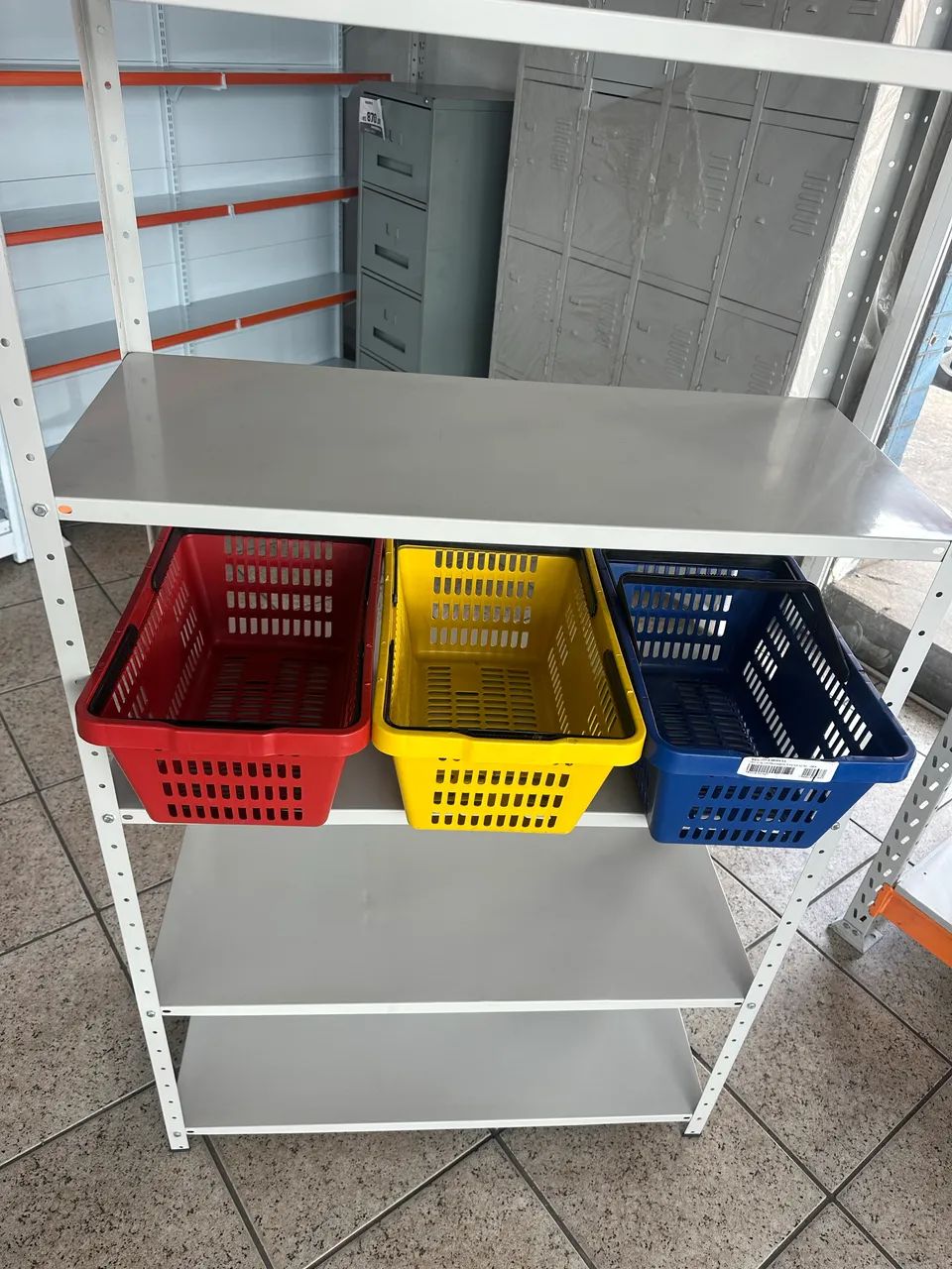 CESTA PLÁSTICA COLORIDA - Foto 2