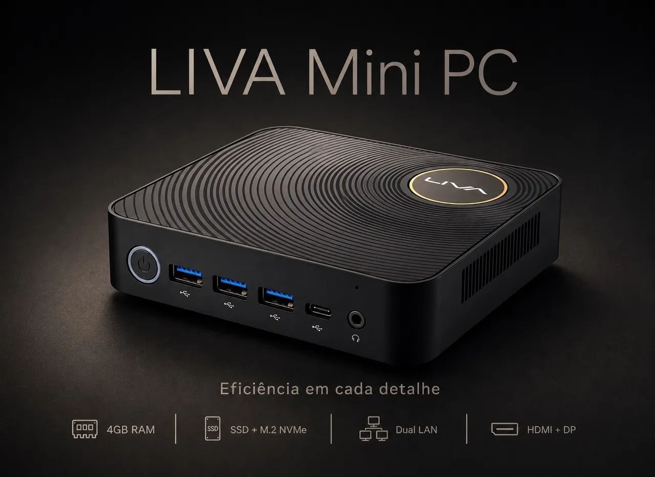 Mini computador Liva 4gb de RAM aceito trocas 