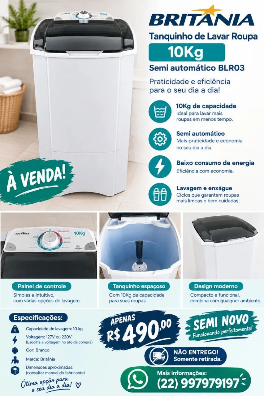 Vendo Tanquinho 