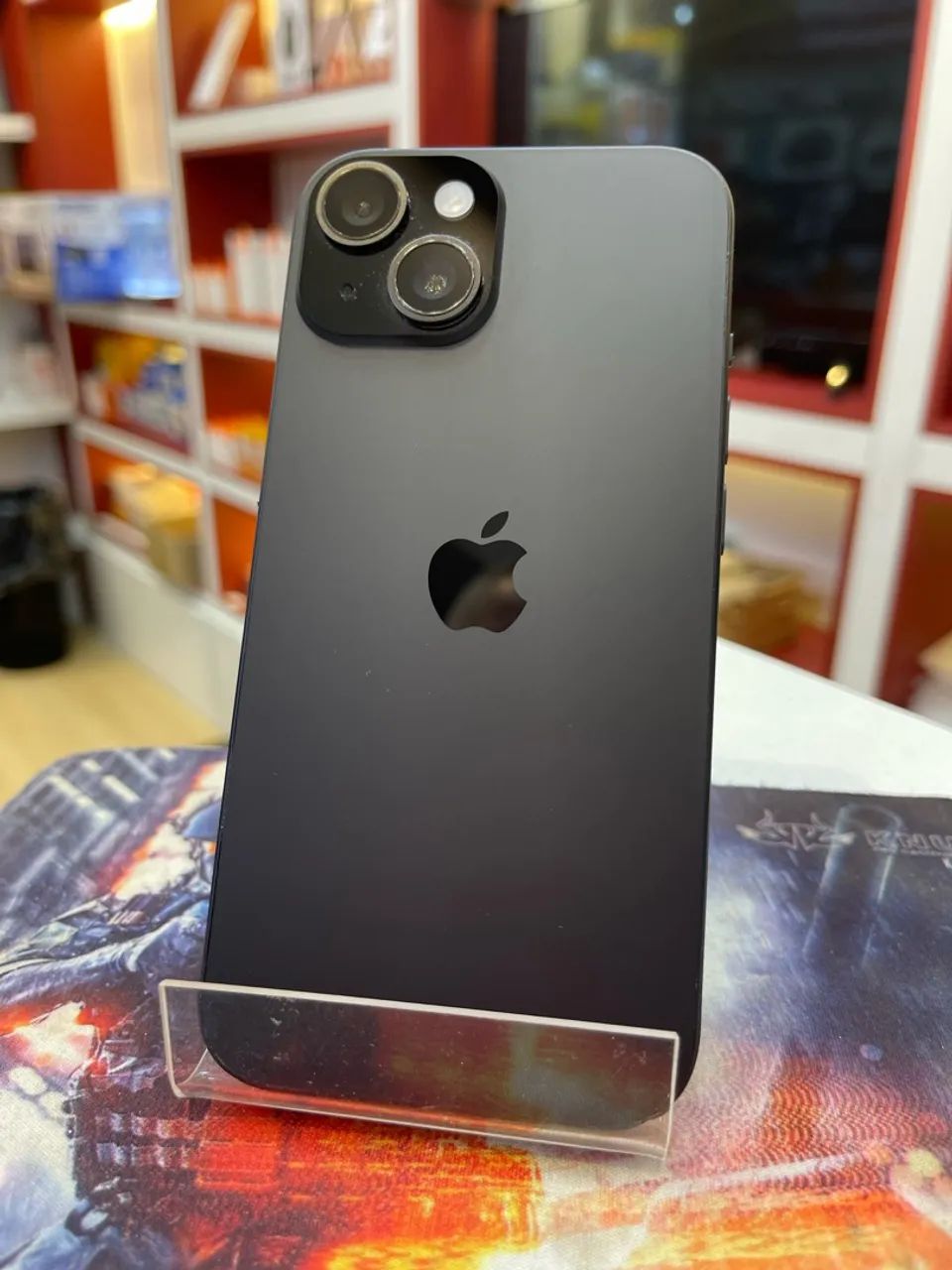 iphone 15 128giga preto vitrine 