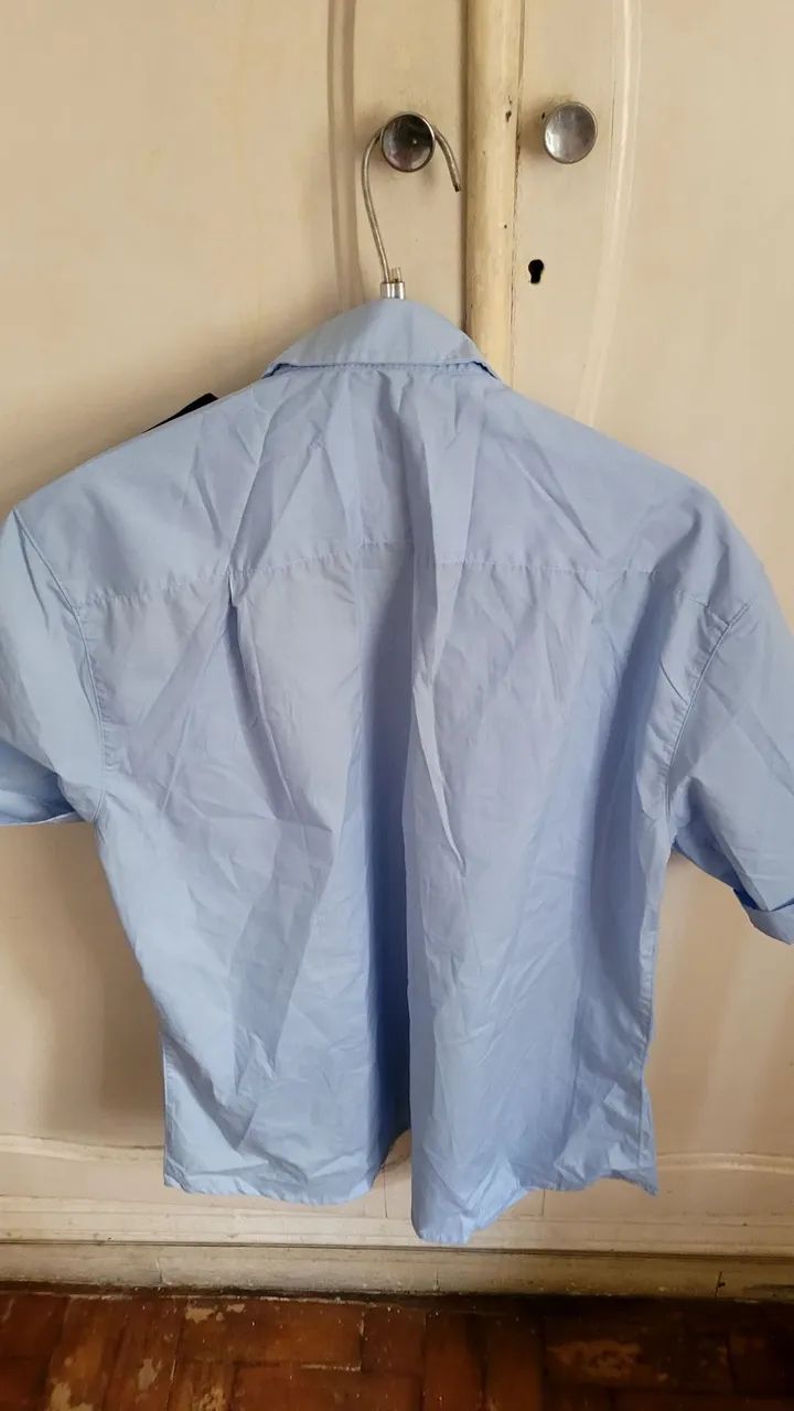 Camisa azul manga curta g  - Foto 2