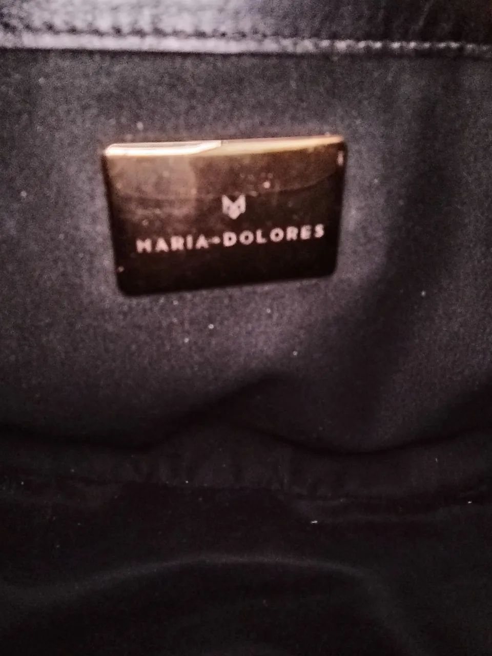 Bolsa de Couro  grife "Maria Dolores", super nova - Foto 5