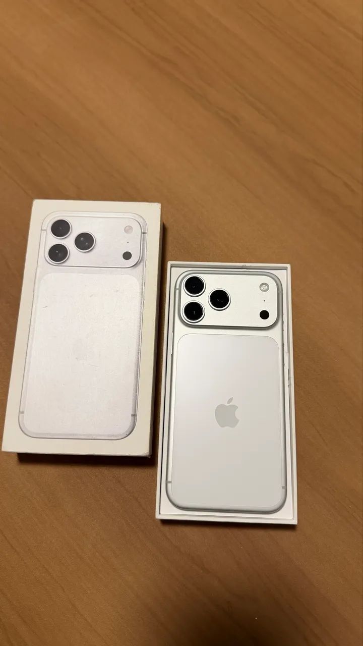 iPhone 17 Pro 256GB Silver, Seminovo, 100%, Garantia Apple até