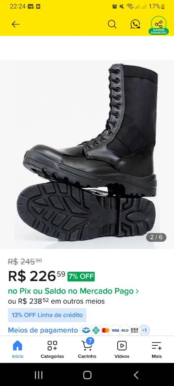 Coturno Force novo