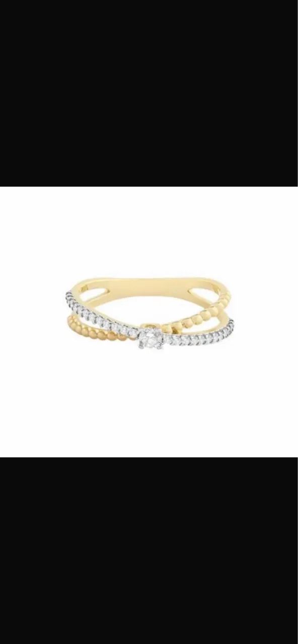 Anel Pavê em Ouro Amarelo 18k com Diamantes - Foto 2