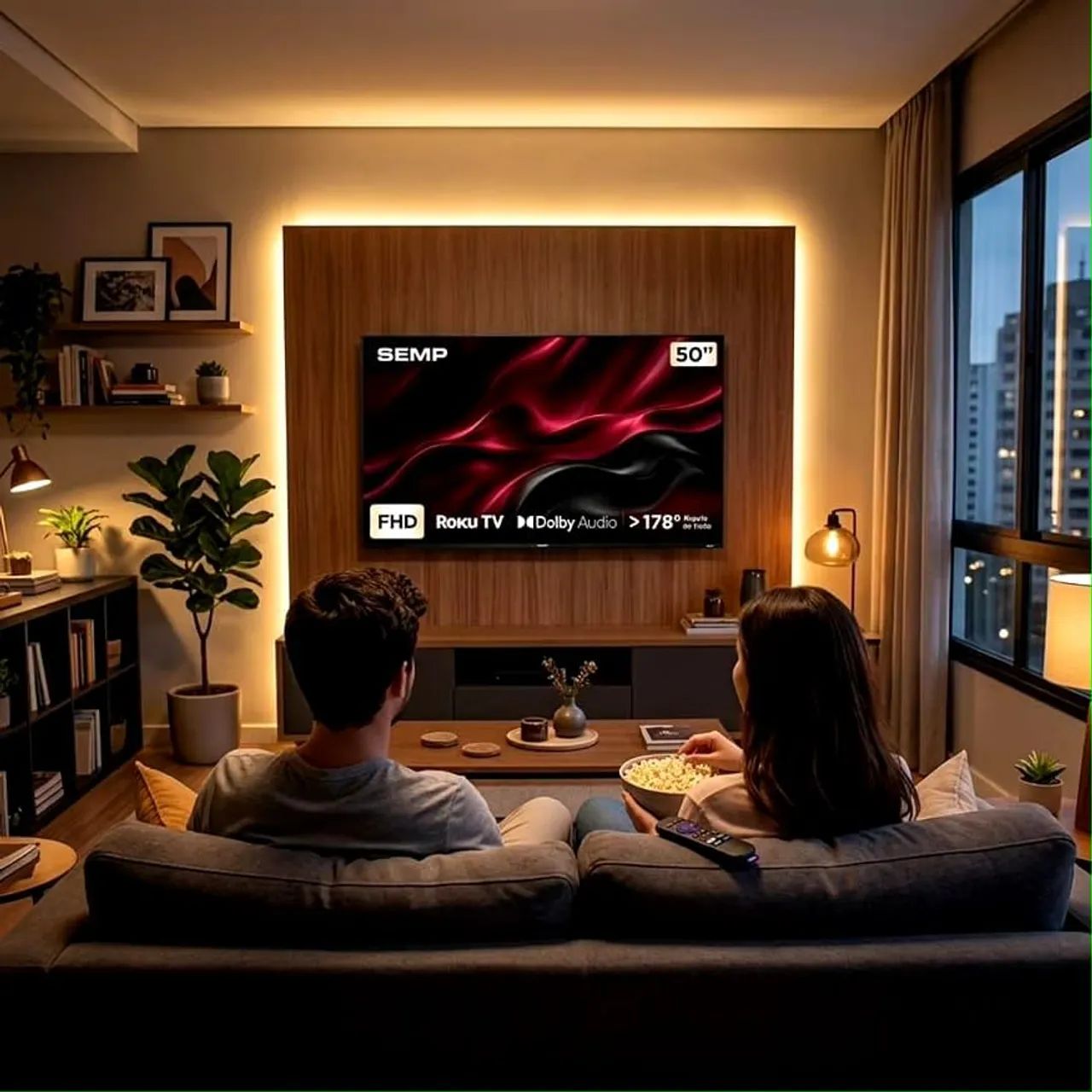 Smart TV Semp 50 Polegadas LED Full HD S42R 50S42R - Foto 2