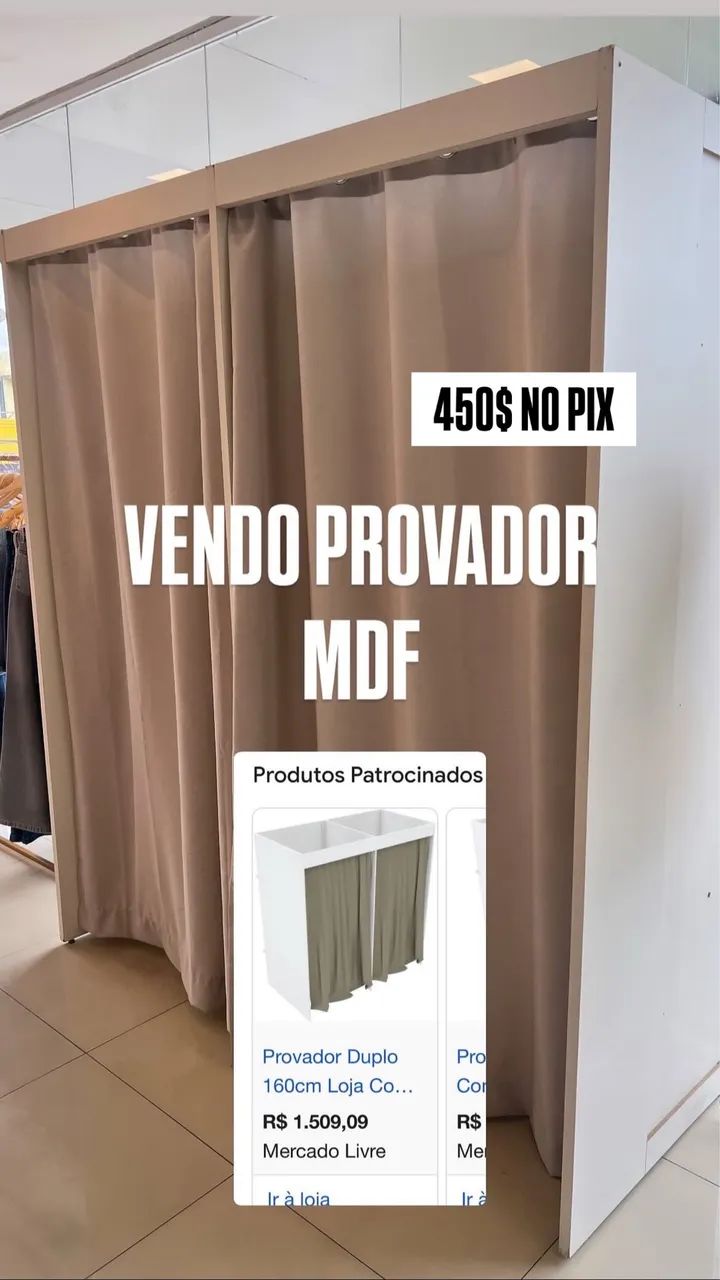 Provador em MDF 