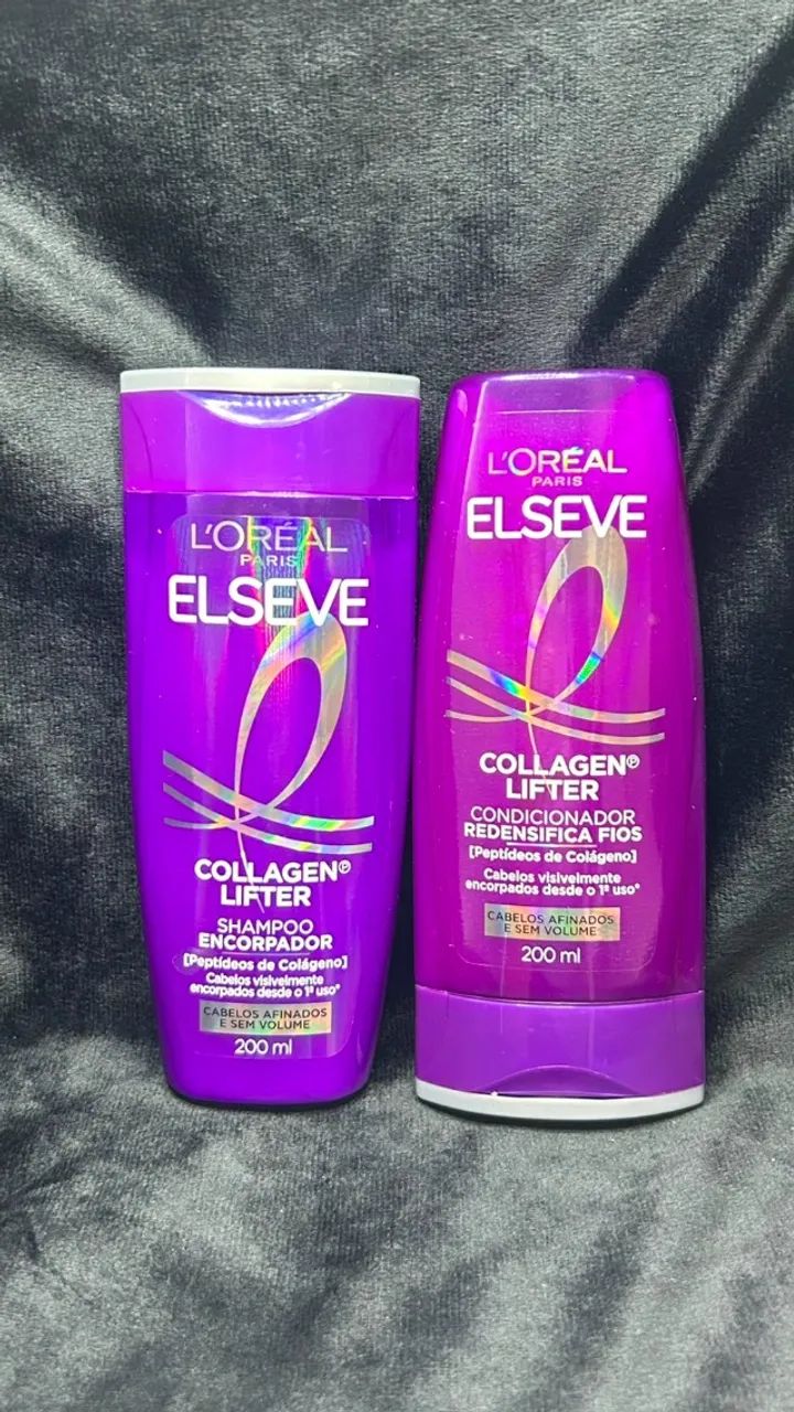 kit elseve collagen lifter | shampoo + condicionador + leave in - Foto 2