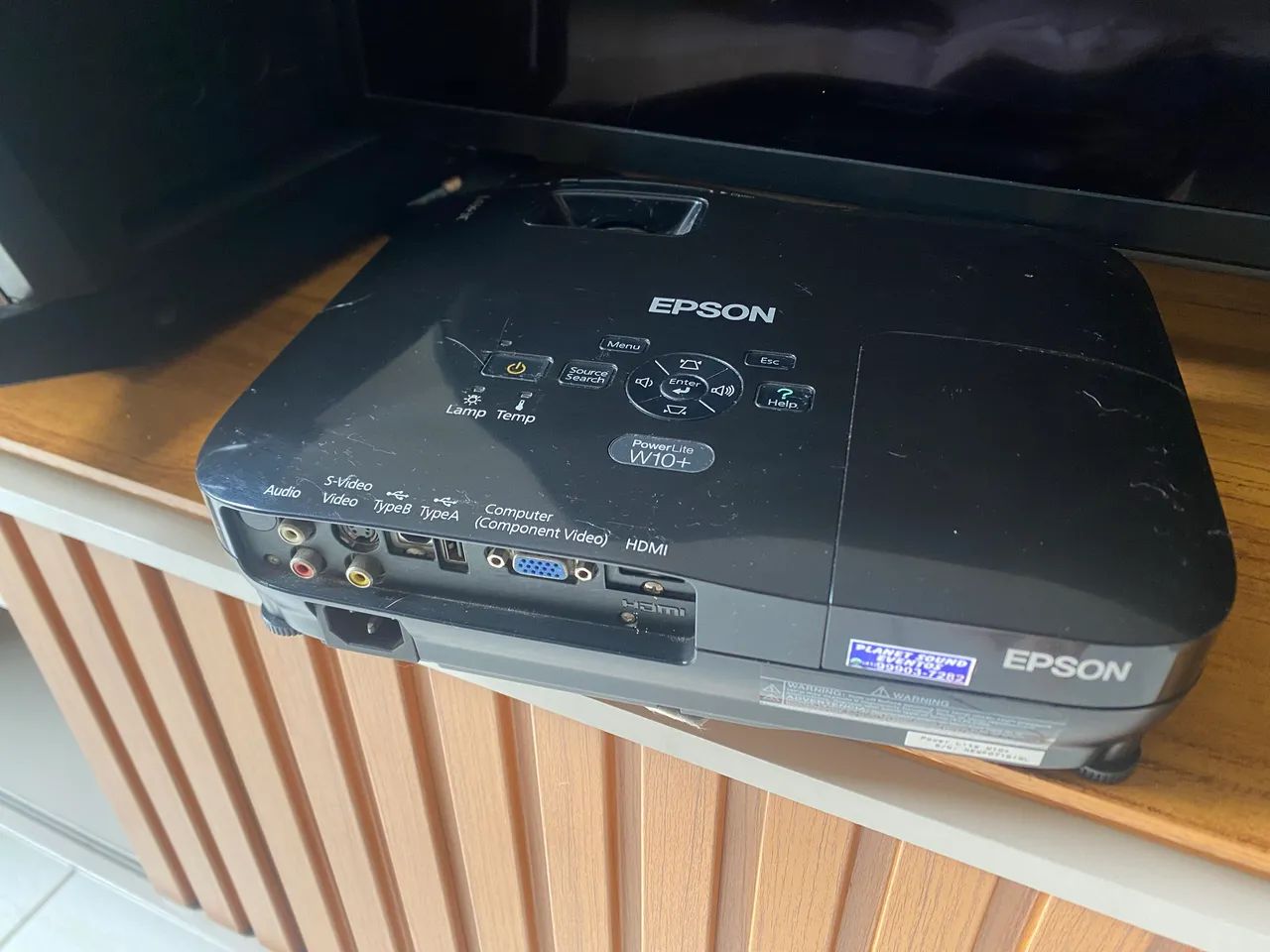 Projetor Epson PowerLite W10+ usado - Foto 4
