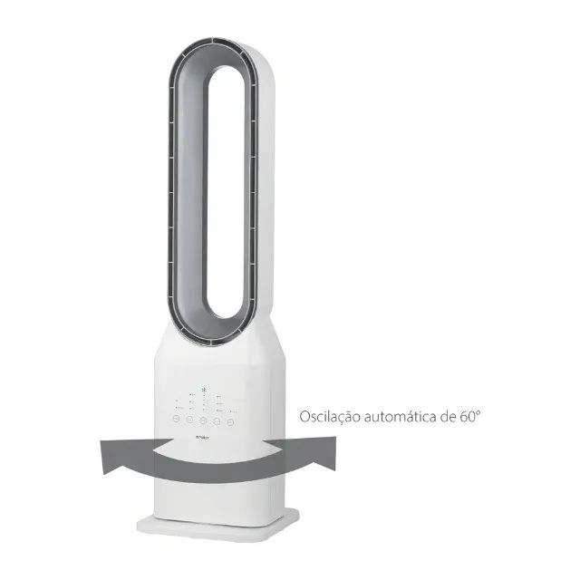 CIRCULADOR BLADELESS BRANCO E CINZA 127V - Foto 2