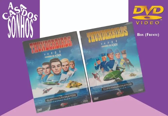 Box DVD Thunderbirs Temporada 1 e 2 Completas - 8 discos