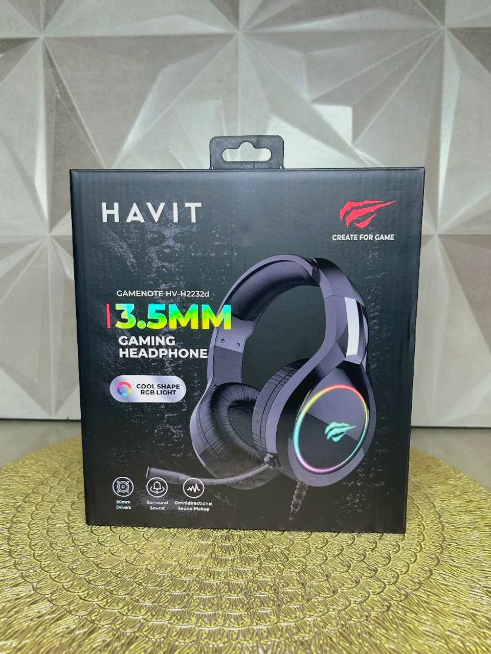 Headset Havit com Fio - Conforto, Qualidade e Estilo RGB