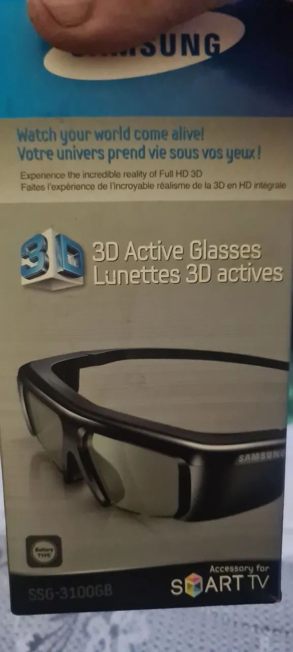 2 oculos 3d para tv sansung