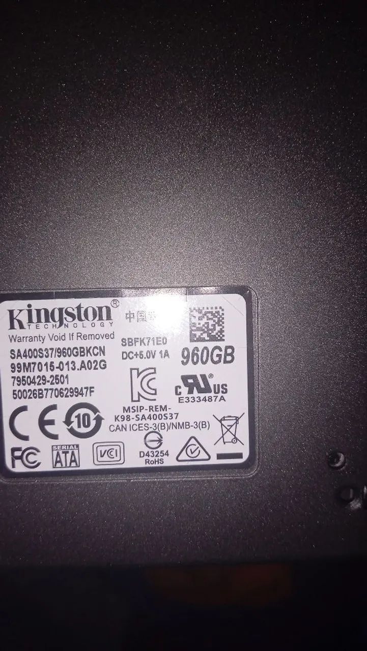 SSD Kingston 