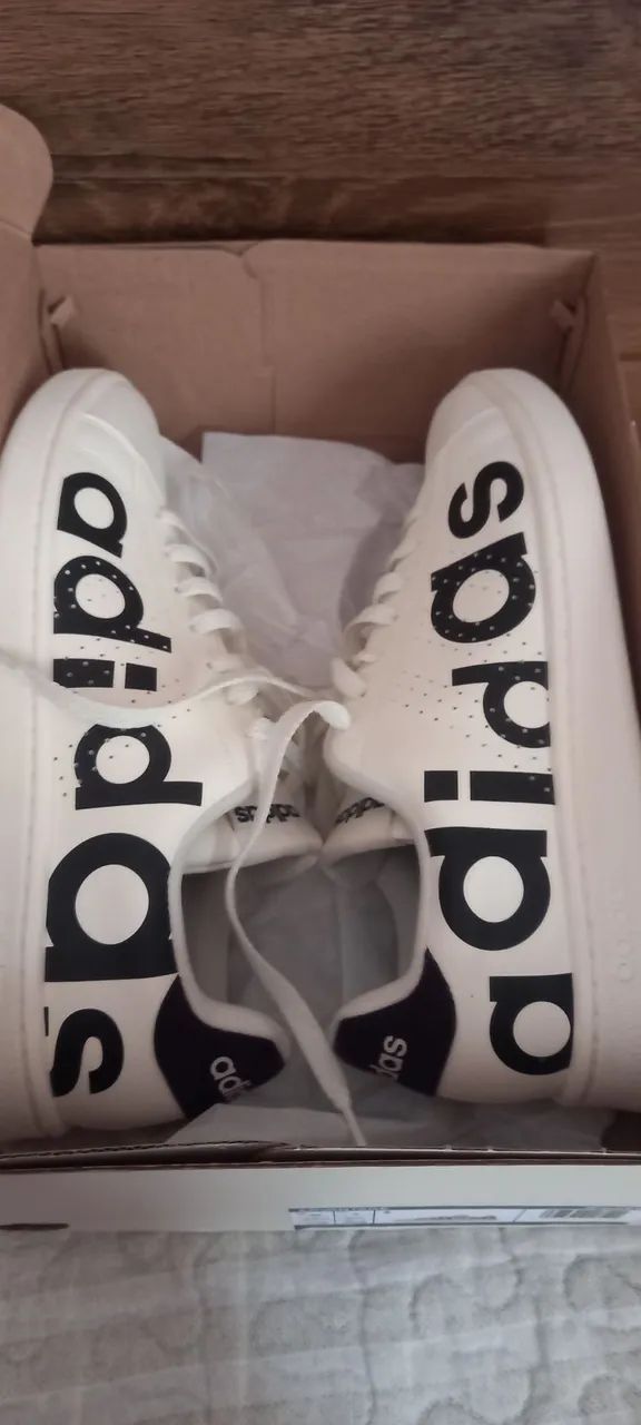 Tênis Adidas Advantage Branco n° 41 - Foto 5