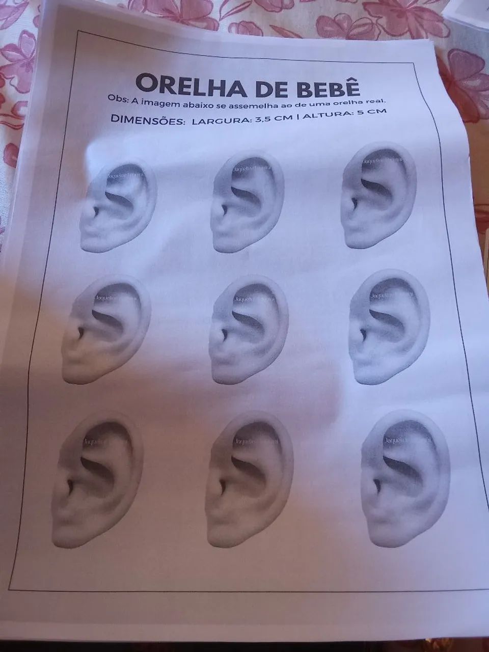 Material aprender furo humanizado de orelha  - Foto 2