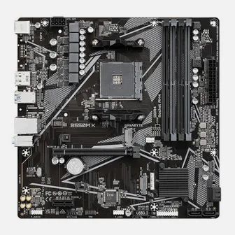 Placa Mãe Gigabyte B550M K, AMD AM4, DDR4, Atualizada, Nova, Na Caixa - Foto 4