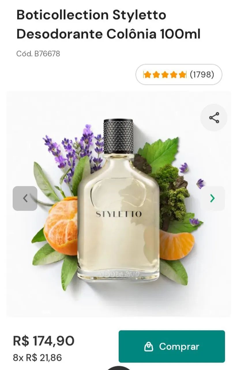 Perfume Styletto, o Boticario 