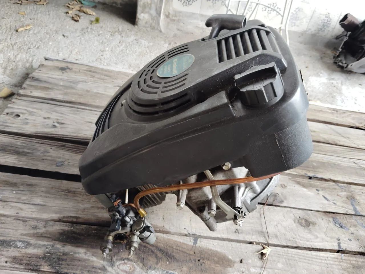 Motor estacionário 6.5 HP 4 tempos moedor de cano cortador de grama - Foto 2