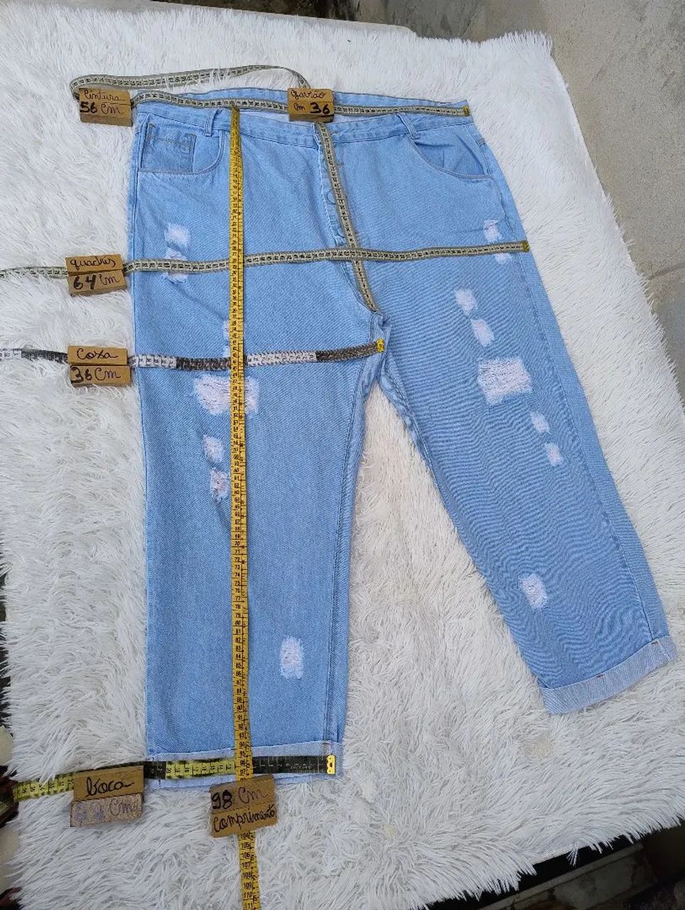 Calça Feminina Predilett Azul Claro  - Foto 5