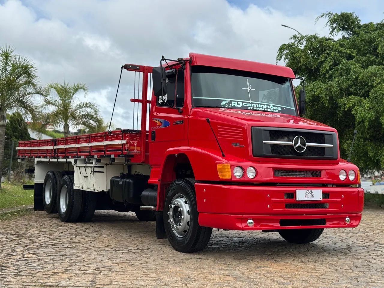 オーダー MB 1620 TRUCK CARROCERIA NOVA 8.20 MTS TOP DE TUDO - Caminhões