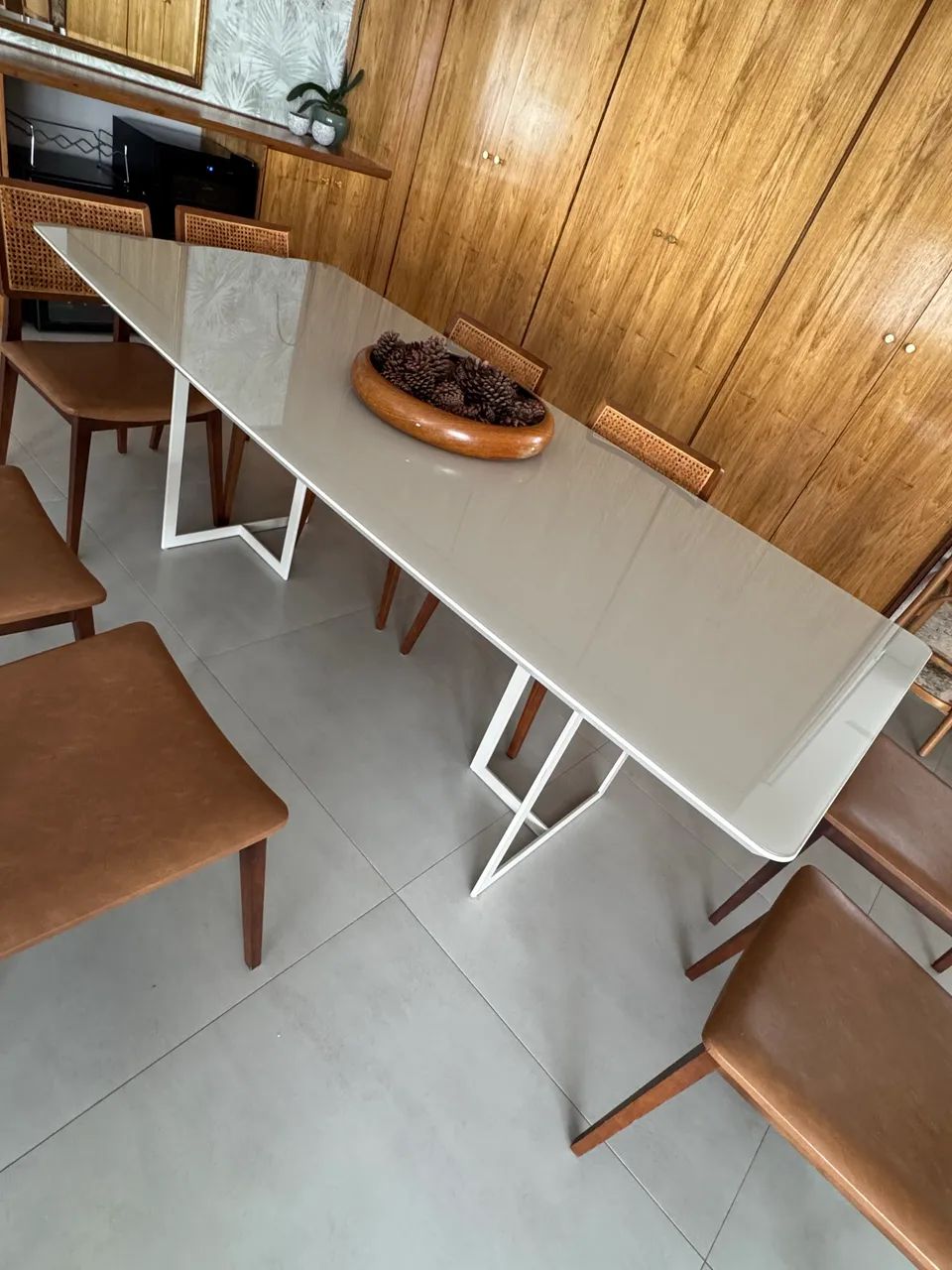 Mesa de jantar laca off white - Foto 4
