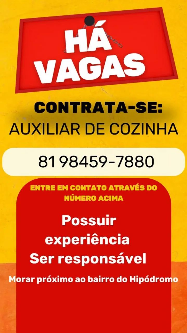 Auxiliar de cozinha 