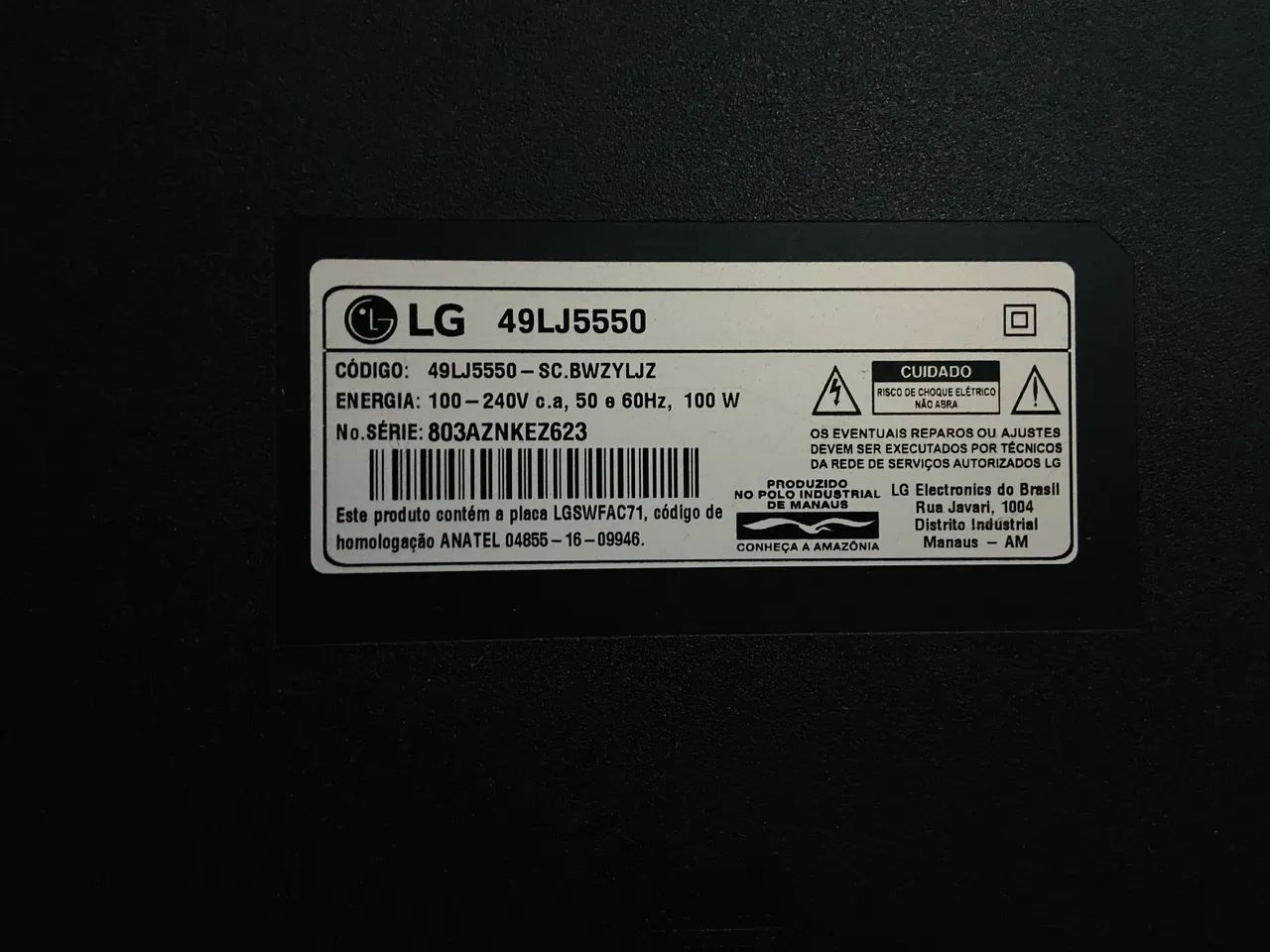 SMART TV LG 49 POLEGADAS  PARA USO DE PEÇAS  - Foto 2