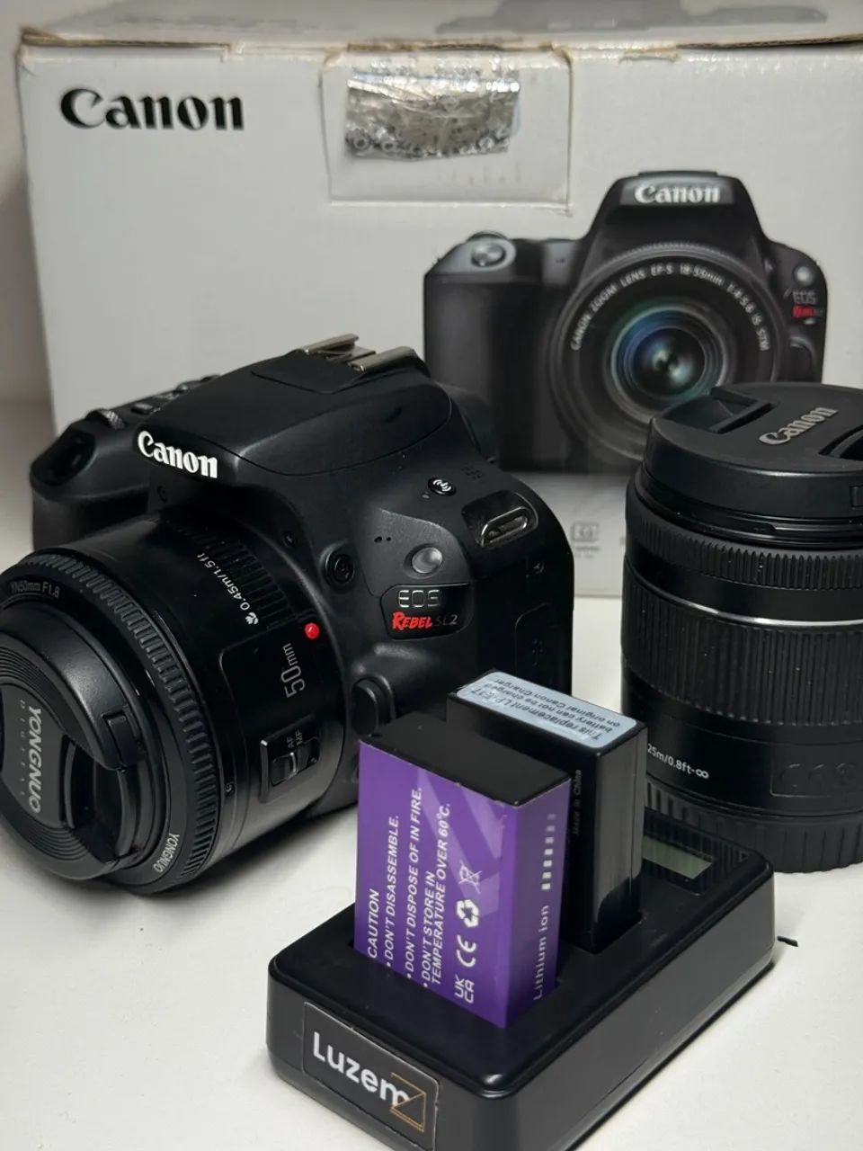 CÂNON SL2 KIT COMPLETO + 50mm